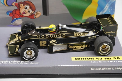 1:43 MINICHAMPS 540431501 Lotus Renault 97T 1985 #12 ASC No.30 A.senna model car
