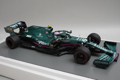 1:18 Spark 18S598 Aston Martin AMR21 Azerbaijan GP 2nd 2021 #5 S.Vettel model car