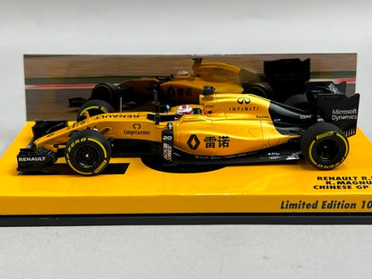 1:43 MINICHAMPS 447160020 Renault R.S.16 Chinese GP 2016 #20 K.Magnussen model car