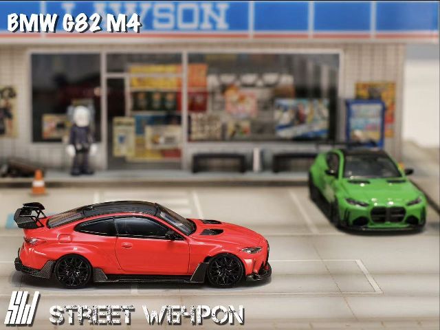 SW Street Weapon 1:64 BMW G82 M4 Wide-Body Modified Car Toronto Red