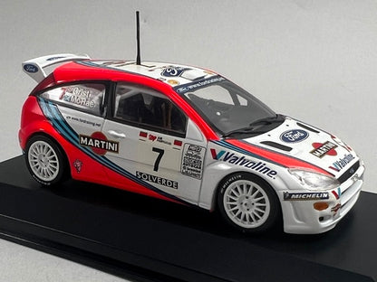 1:43 MINICHAMPS 430998807 Ford Focus WRC Portugal Rally 1999 #7 C. McRae N. Grist model car
