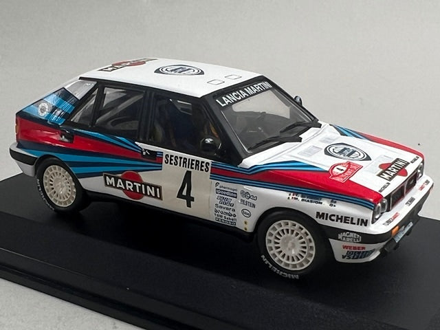 1:43 ixo SCR002 LANCIA DELTA INTEGRALE MONTE CARLO RALLY 1989 #4 M. Biasion T. Siviero model car