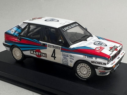 1:43 ixo SCR002 LANCIA DELTA INTEGRALE MONTE CARLO RALLY 1989 #4 M. Biasion T. Siviero model car