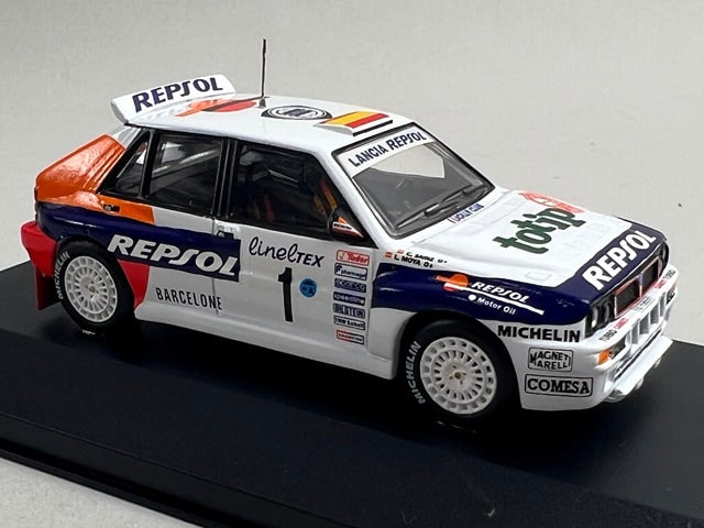 1:43 ixo RAC070 Lancia Delta Integrale 16V Monte Carlo Rally 1993 #1 C. Sainz L. Moya model car