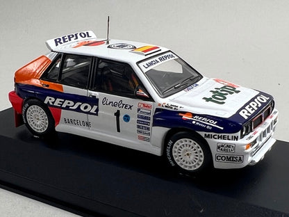 1:43 ixo RAC070 Lancia Delta Integrale 16V Monte Carlo Rally 1993 #1 C. Sainz L. Moya model car