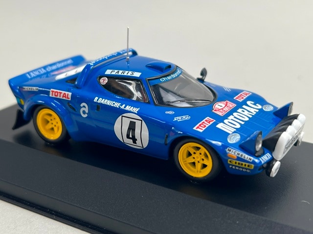 1:43 ixo RAC081 Lancia Stratos Chardonnet Monte Carlo Rally 1979 #4 B. Darniche A. Mahe model car
