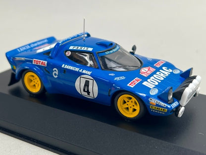 1:43 ixo RAC081 Lancia Stratos Chardonnet Monte Carlo Rally 1979 #4 B. Darniche A. Mahe model car