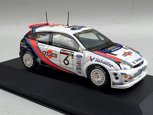 1:43 VITESSE SKW022 Ford Focus WRC CYPRUS Rally 2000 #6 C. Sainz L. Moya model car