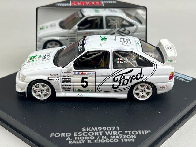 1:43 VITESSE SKM99071 Ford Escort WRC Totip CIOCCO Rally 1999 #5 A. Fiorio N. Mazzon model car