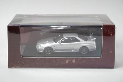 M63406 MOTORHELIX 1:64 Nissan Skyline GT-R V Sparkling Silver model car