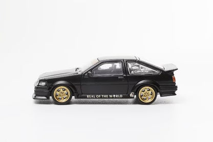 LL-046-205 DCT 1:64 Toyota Wide-Body AE86 Black (RHD)
