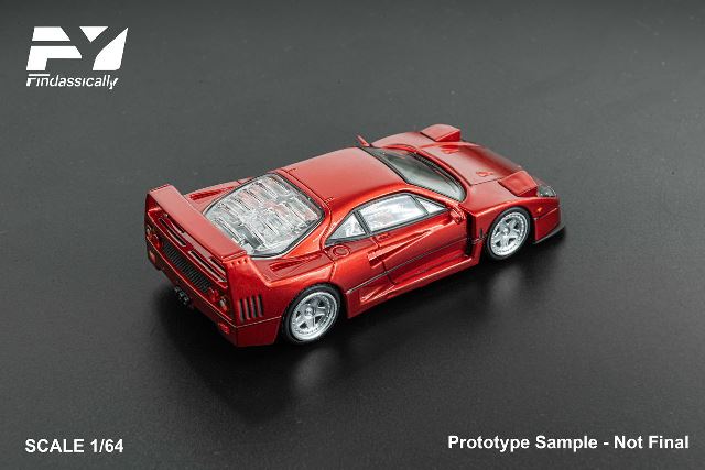 [ Pre-order ] FY64096 Finclassically 1:64 F40 Transparent Red