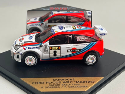 1:43 VITESSE SKM99062 Ford Focus WRC Martini SAFARI Rally 1999 #8 P. Solberg F. Gallagher model car