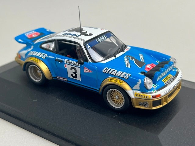 1:43 KYOSHO E3699 Porsche 911 SC 3L GITANE MONTE CARLO Rally 1978 #3 J. Pierre-Nicolas V. Lavergne model car