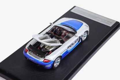 Funny Model 1:64 Carrera GT Police Car + Black Top High Tail