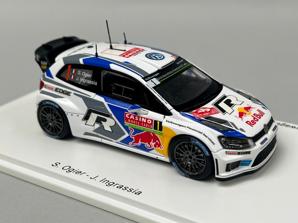 1:43 Spark S3785 Volkswagen Polo R WRC MONTE CARLO Rally 2014 #1 S. Ogier J. Ingrassia model car