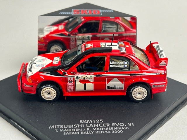 1:43 VITESSE SKM125 Mitsubishi Lancer EVO. VI SAFARI Rally Kenya 2000 #1 T. Makinen R. Mannistenmaki model car