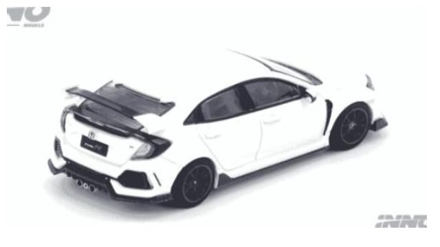 IN64-FK8-WHI INNO Model 1:64 Honda Civic Type-R (FK8) White model car