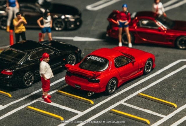 T64G-012-PRIX Tarmac Works 1:64 Mazda RX-7 FD3S Mazdaspeed A Spec ESDER Red model car