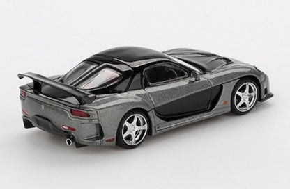 MGT01057-R TSM MINI-GT 1:64 Mazda RX-7 VeilSide Fortune Grey RHD model car