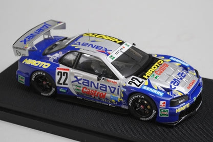 1:43 EBBRO P419 Nissan Xanavi Hiroto GT-R JGTC 2001 #22 model car
