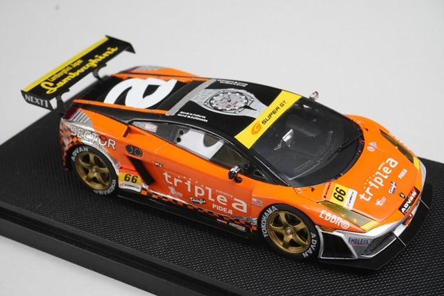 1:43 EBBRO 43963 Lamborghini Triple A Gallardo RG-3 Super GT300 2007 #66 model car