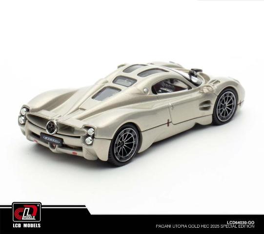 LCD64039-GO LCD 1:64 Pagani Utopia TMCS 2025 Malaysia Limited Edition Gold
