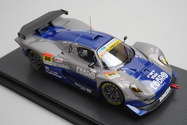 1:43 EBBRO 43810 Nova BeMac 350R Super GT300 2006 #96 Grey Blue model car