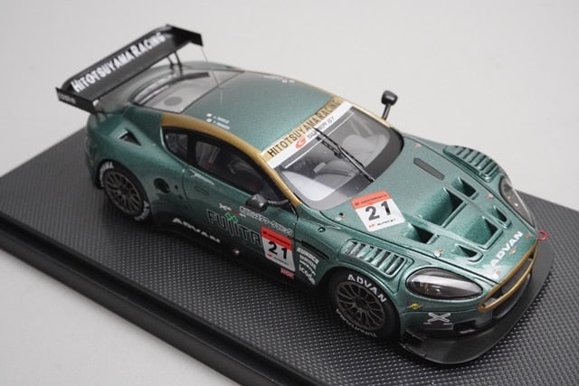 1:43 EBBRO 44366 Aston Martin Akasaka DBR9 Super GT 2009 #21 Green model car