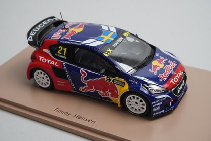 1:43 Spark S5194 Peugeot 208 WRX World RX Canada 2016 #21 T. Hansen model car