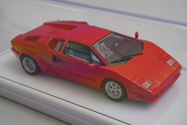 1:43 TSM Model TSM430658 Lamborghini Countach 25th Anniversary Rosso model car