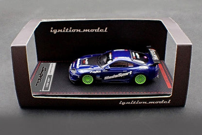 [ Pre-order ] IG3843 ignition model 1:64 Toyota Supra (JZA80) RZ Blue Metallic
