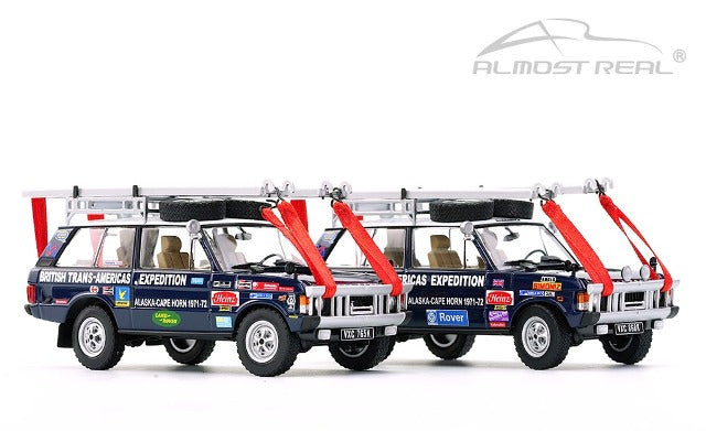 410100 Almost Real Model 1:43 Land Rover The British Trans-Americas Expedition Edition 1971-1972-868K&765k Set of 2