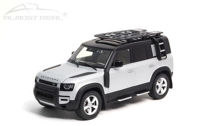 810806 Almost Real Model 1:18 Land Rover Defender 110 2020 Silver model car