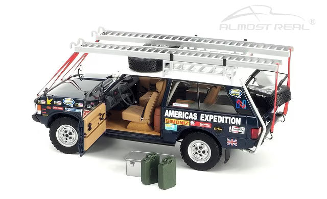 810109 Almost Real Model 1:18 Range Rover "The British Trans-Americas Expedition" Edition 1971-1972 (765K)