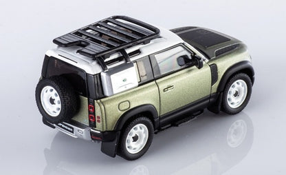 0001-03 AR Box Almost Real Model 1:64 Land Rover DEFENDER 90 (Pangea Green)
