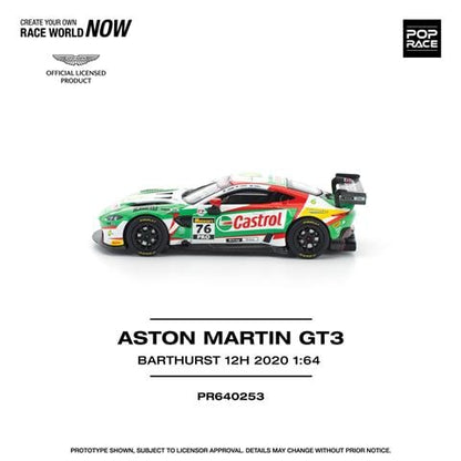 [ Pre-order ] PR640253 POP RACE 1:64 Aston Martin Vantage GT3 Bathurst 12H 2020 #76