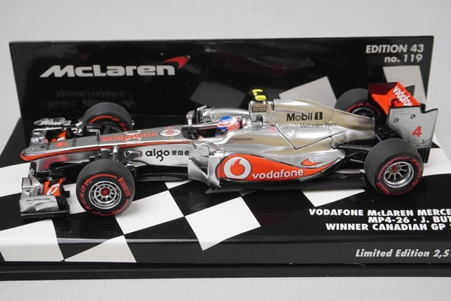 1:43 MINICHAMPS 530114314 Vodafone McLaren Mercedes MP4-26 Canadian GP 2011 #4 model car