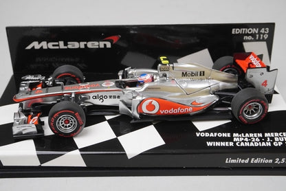 1:43 MINICHAMPS 530114314 Vodafone McLaren Mercedes MP4-26 Canadian GP 2011 #4 model car