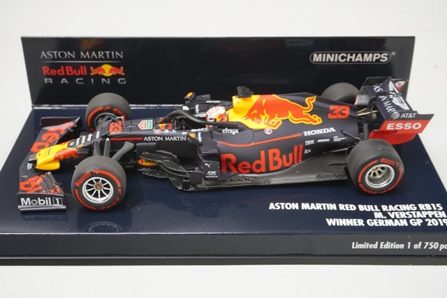 1:43 MINICHAMPS 410191133 Aston Martin Red Bull Racing RB15 German GP 2019 #33 M. Verstappen model car