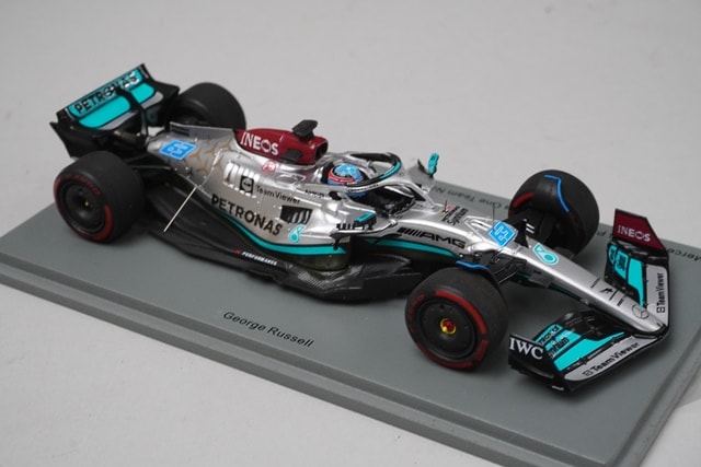 1:43 Spark S8557 Mercedes-AMG Petronas W13 E-Performance Brazilian GP 2022 #63 model car