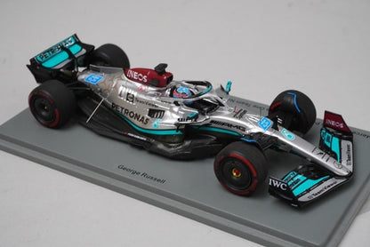 1:43 Spark S8557 Mercedes-AMG Petronas W13 E-Performance Brazilian GP 2022 #63 model car