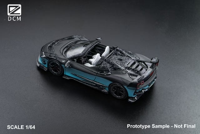 [ Pre-order ] DCM 1:64 Mansory SF90 F9XX Black Blue Gradient Roadster