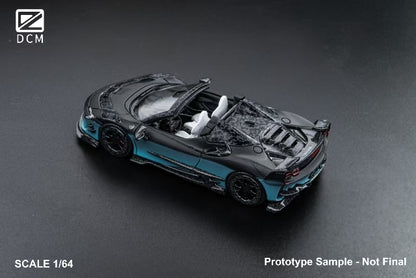 [ Pre-order ] DCM 1:64 Mansory SF90 F9XX Black Blue Gradient Roadster