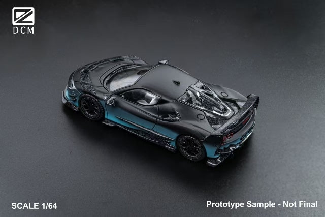 [ Pre-order ] DCM 1:64 Mansory SF90 F9XX Black Blue Gradient Coupe
