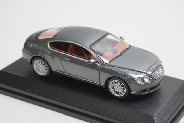 1:64 MINICHAMPS 640139600 Bentley Continental GT Grey Metallic model car