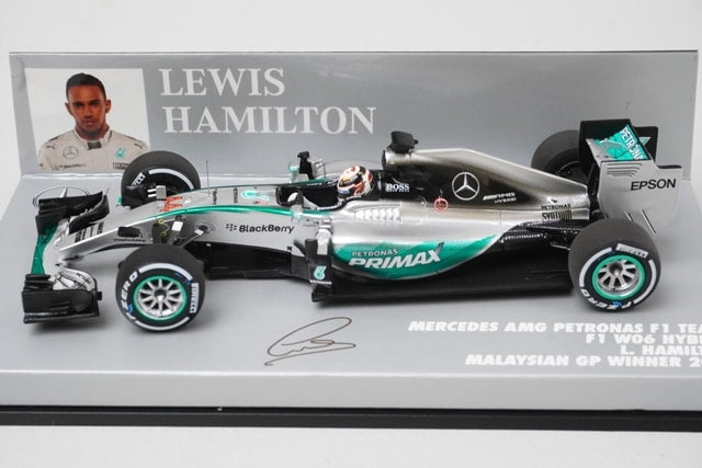 1:43 MINICHAMPS 417150044 Mercedes-AMG Petronas W06 Malaysia 2015 #44 model car