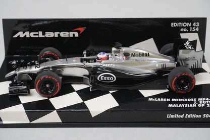 1:43 MINICHAMPS 530144222 McLaren Mercedes MP4-29 Malaysia 2014 #22 model car