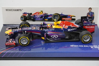 1:43 MINICHAMPS 410130002 Infiniti Red Bull Racing RB9 2013 #2 model car