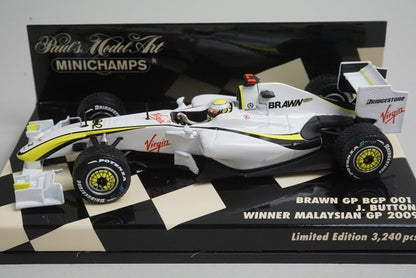 1:43 MINICHAMPS 400090222 Brown GP Malaysian GP 2009 #22 model car